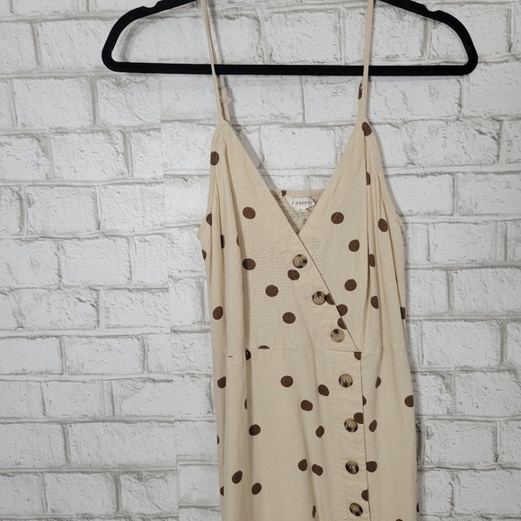 Blu Pepper linen blend polka dot dress - Picture 2 of 12